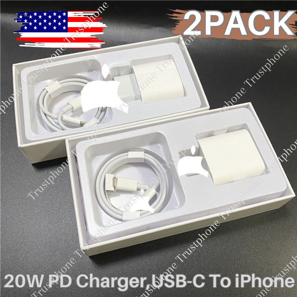 20W USB-C Fast Charger PD Adapter Cable For iPhone 14/13/12/11 XR Pro Max iPad