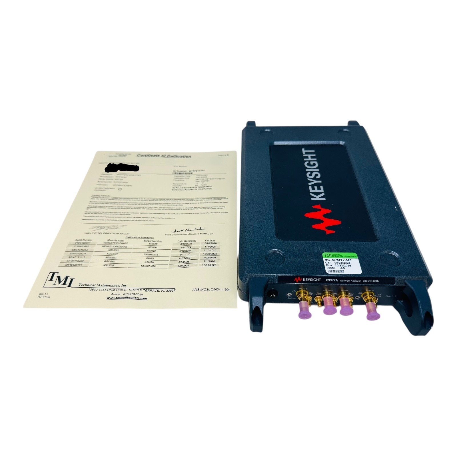 KEYSIGHT P9372A USB VECTOR NETWORK ANALYZER ***CALIBRATED***