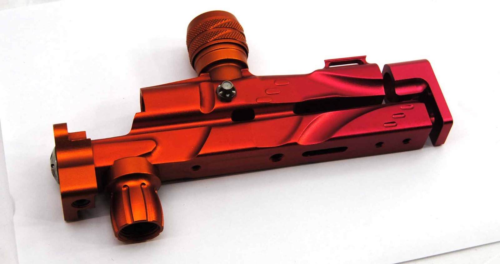 Used Freeflow Rhythm Mid Block Autococker Body Kit Fade Red Orange RARE