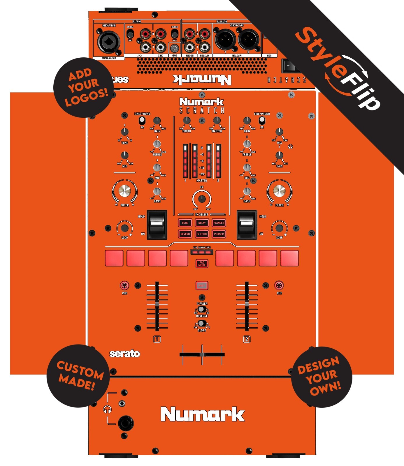 Numark Scratch Skin | Custom Skin |  Protective Decal | StyleFlip