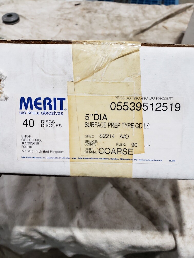 Norton Merit 05539512519 Surface Conditioning Disc 5'' S2214 Coarse Box of 40