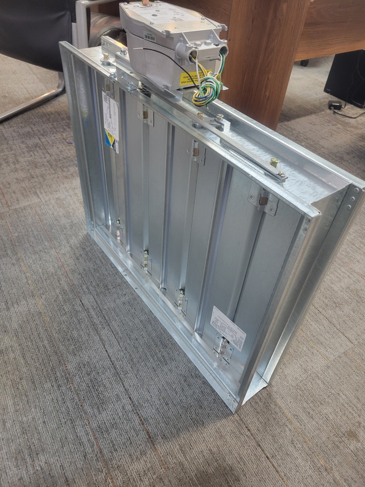 GREENHECK VCD-23, 24x30 Fire Damper with Honeywell MS4104F1210 Actuator