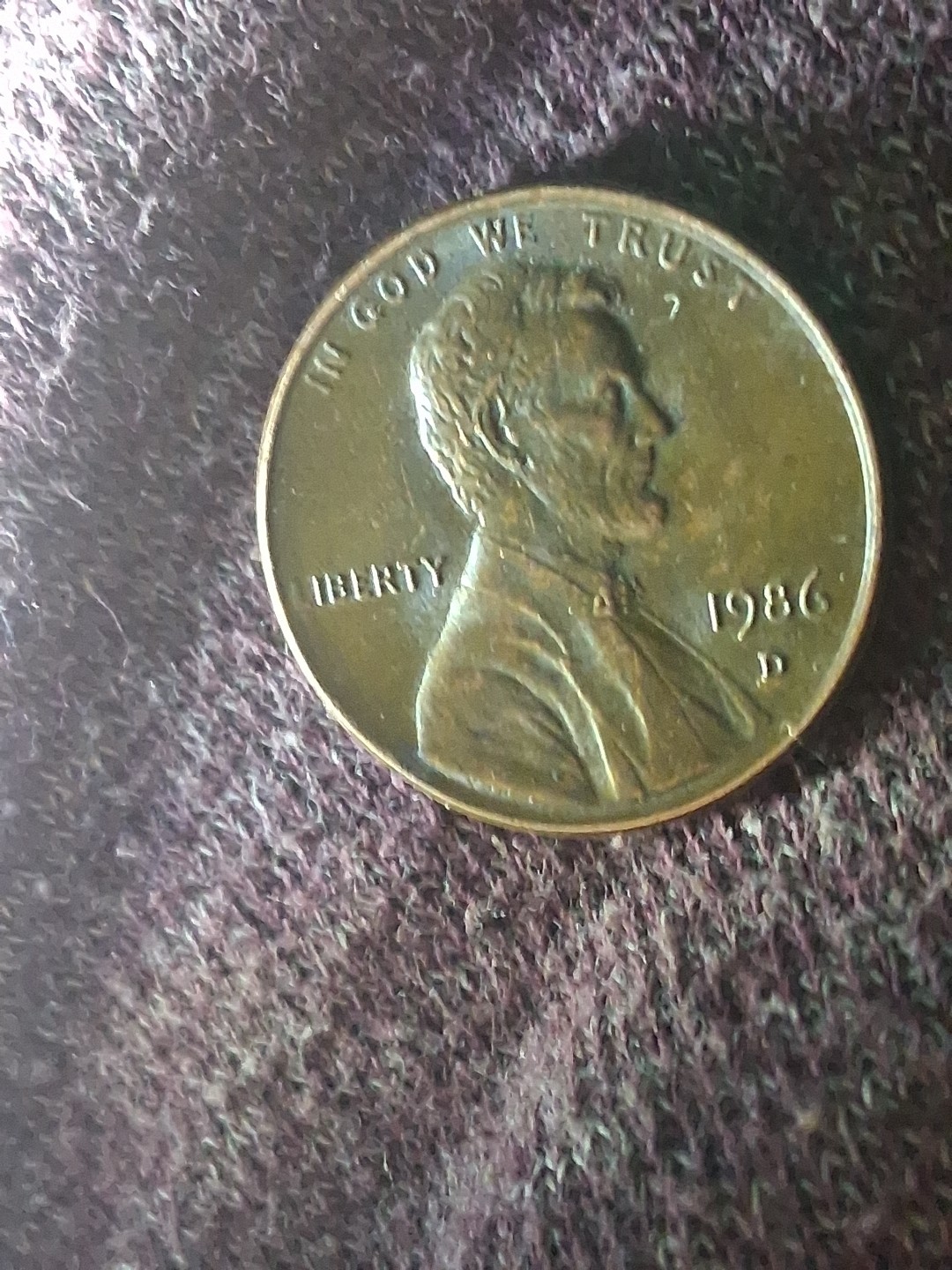 1986 D Lincoln Cent With LOTS of DDR  Stiking Errors & DDO STRIKING ERROR.RARE.