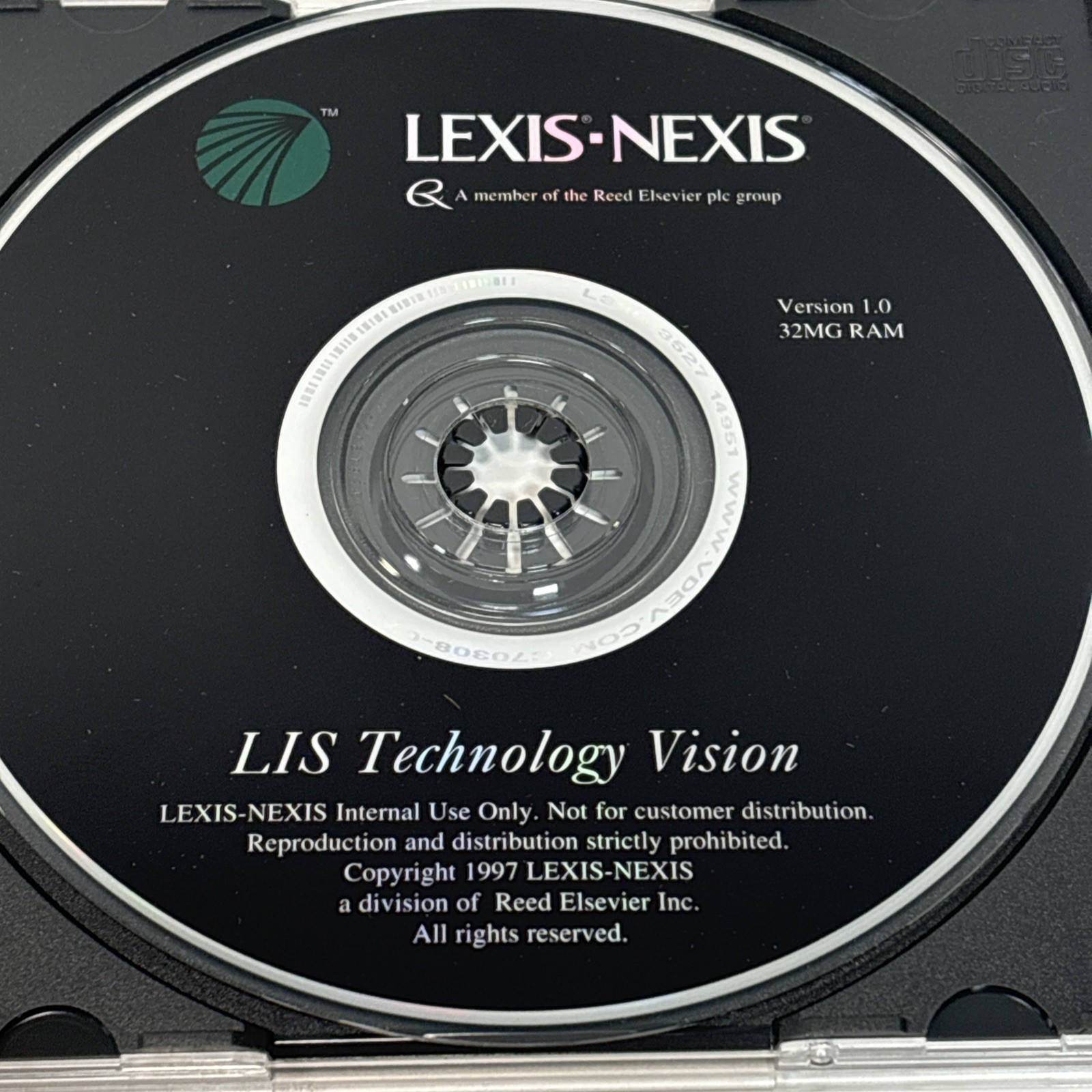 Lexis-Nexis LIS Technology Vision Version 1.0 32MG RAM (CD/1997)