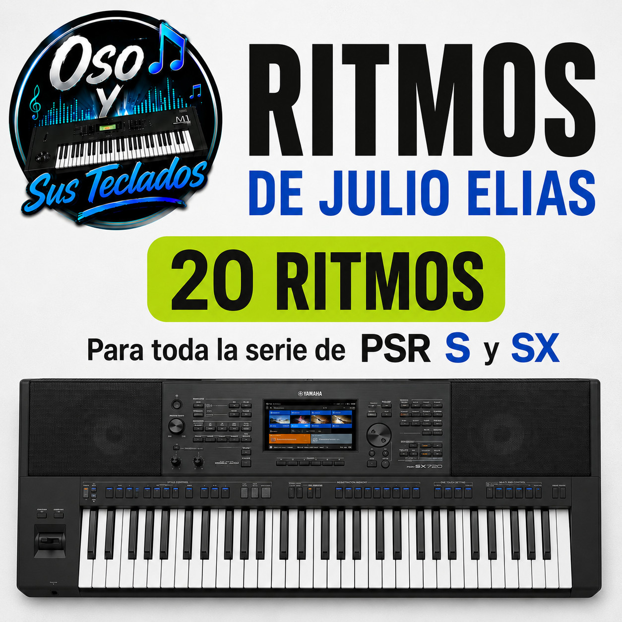 20 Ritmos De Julio Elias Para Todo la Serie PSR S / SX