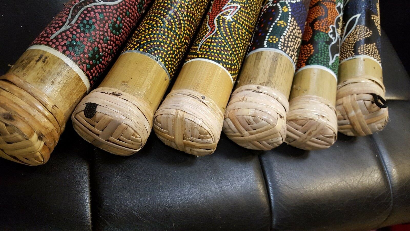 Berkeley Bamboo Handheld Rain Sticks (Australian Ancient Paint)
