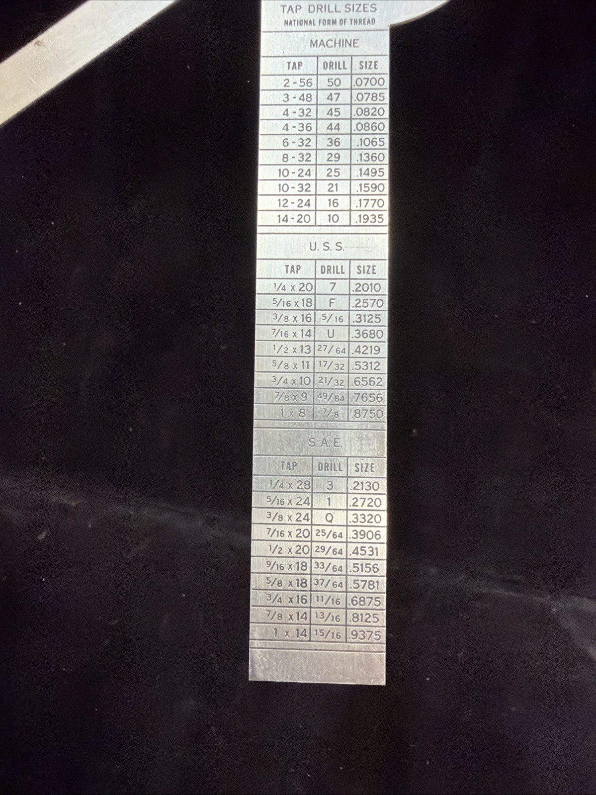 Vintage General SS No. 16 Multi-Use Ruler In Sleeve