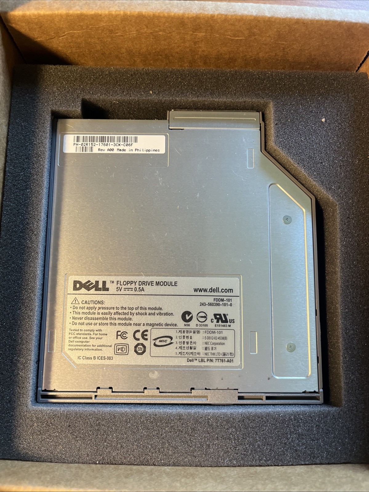 Dell Latitude D-Series Laptop Floppy Disk Drive Module FDDM-101