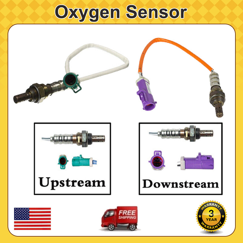 4 Pin For 2011-2019 Ford Fiesta 1.6L 2pcs Upstream+Downstream Oxygen Sensor O2