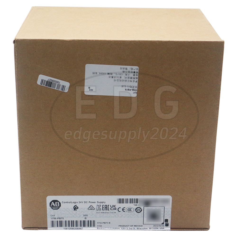 Allen Bradley 1756-PB75 ControlLogix 24V DC Power Supply Sealed New