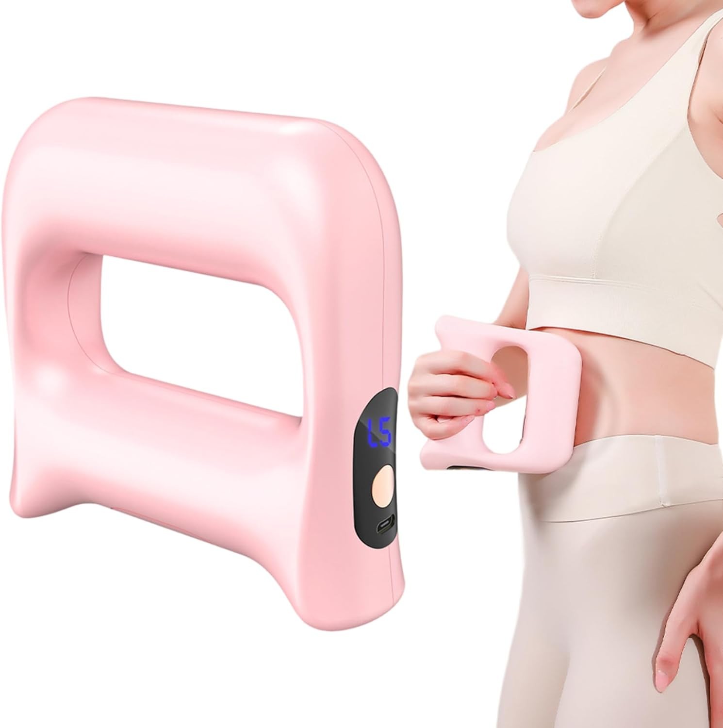 Full-Body Fascia Ring, Fascia Gun Massage Ring w/Belt For Fat Burning & Shaping