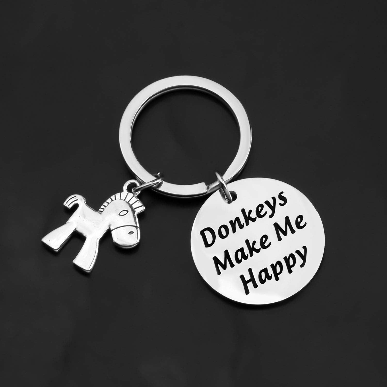 Donkey Keychain Gift for Animal Lovers (Keychain)