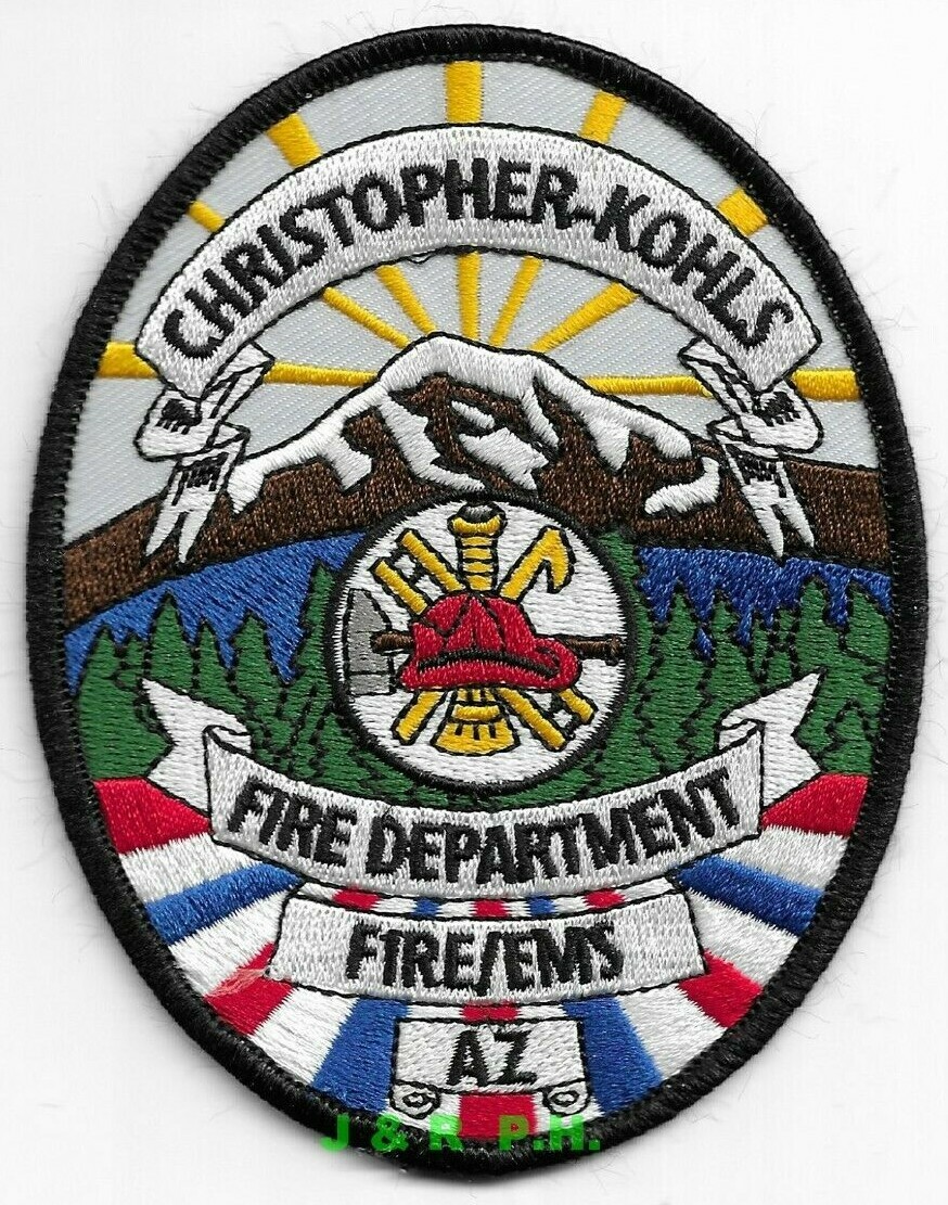 *NEW* Christopher-Kohls Fire - E.M.S., Arizona (3.5" x 4.5" size) fire patch