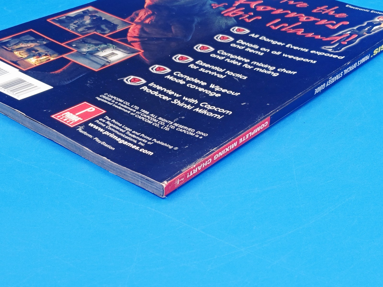 Dino Crisis Official Strategy Guide Prima Capcom No Poster!!.