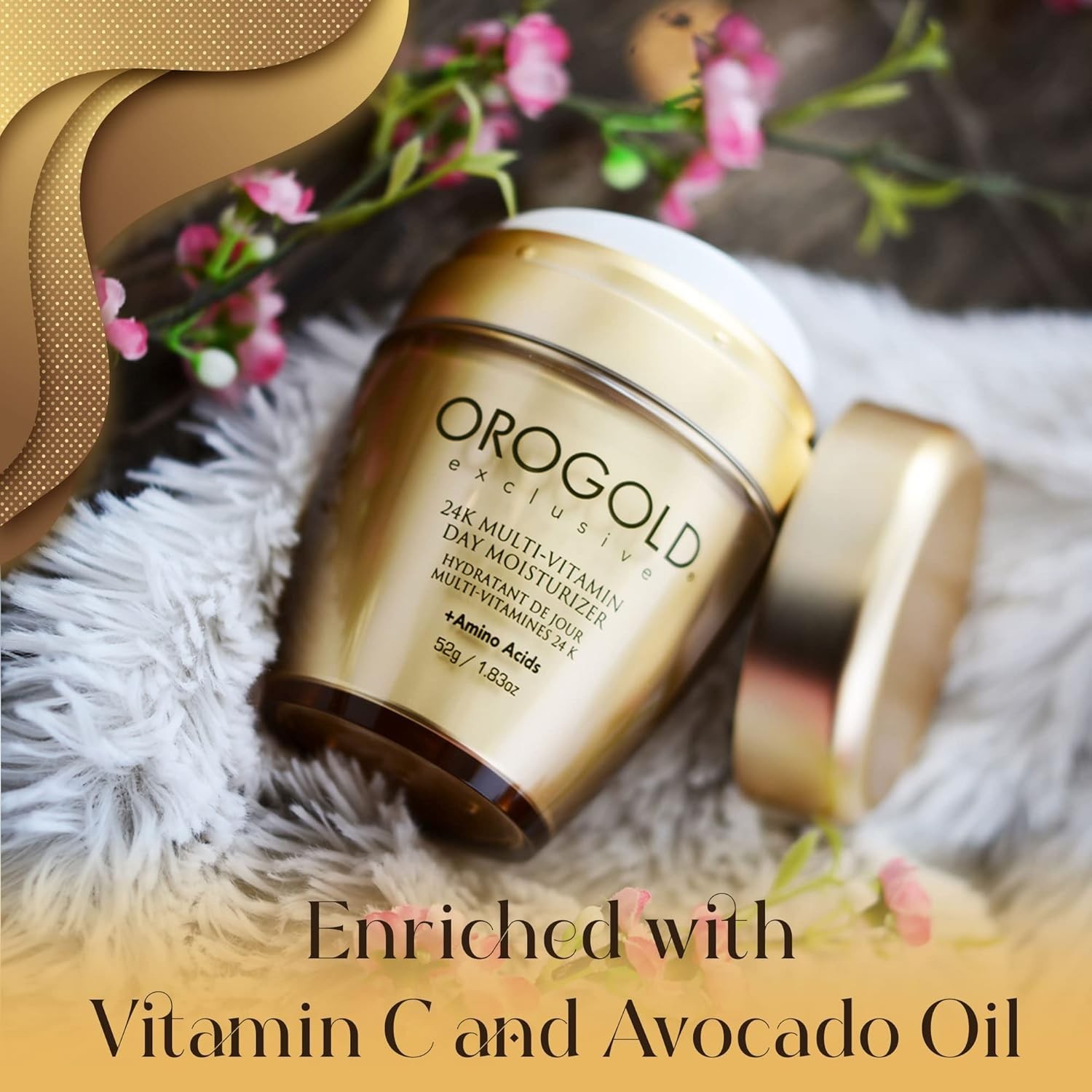 Orogold 24K Multi-Vitamin Day Moisturizer with Amino Acids - 52 G / 1.83 Oz.