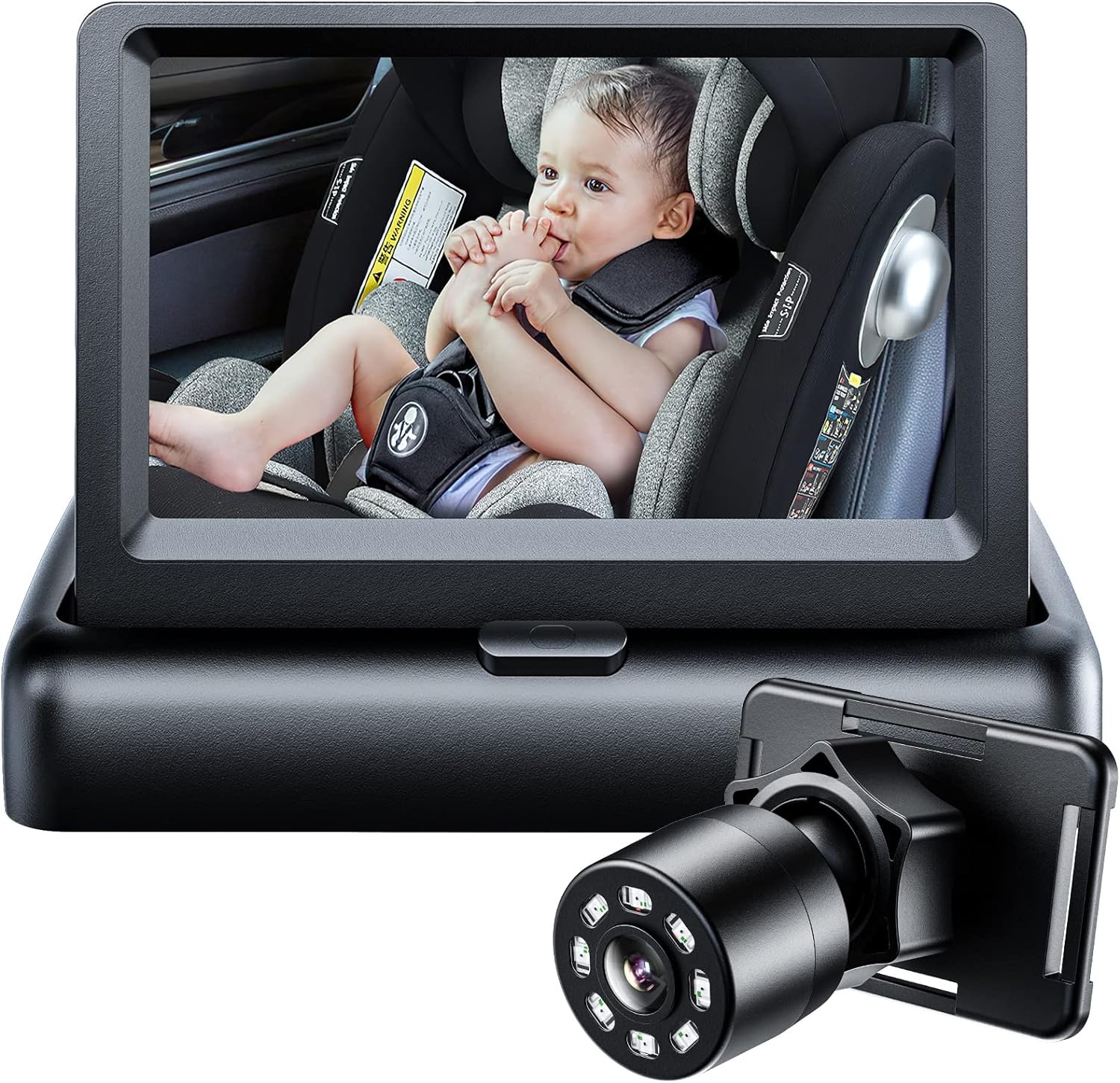 Baby Car Mirror, View Infant in Rear Facing Seat with Wide Crystal Clear View,36