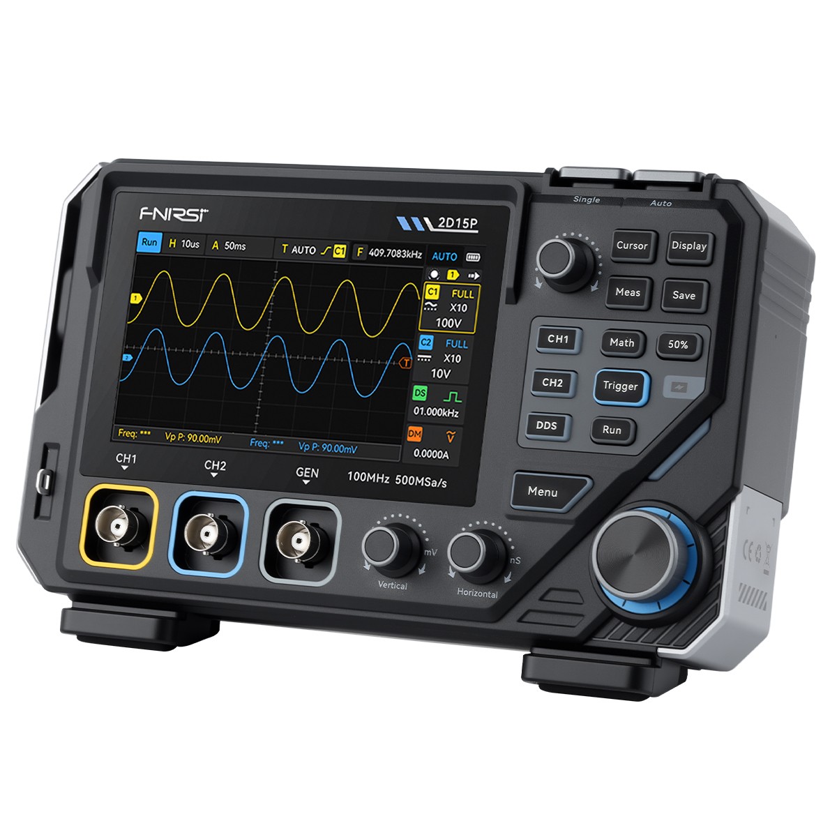 All-in-One Handheld 100MHz ScopeMeter:Oscilloscope Waveform Generator&Multimeter
