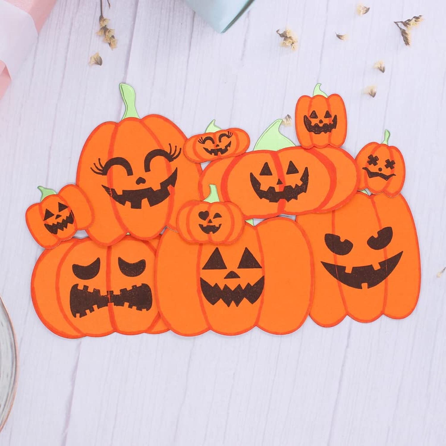 KSCRAFT Pumpkin Family Metal Cutting Dies Stencils for DIY Scrapbooking Decor...