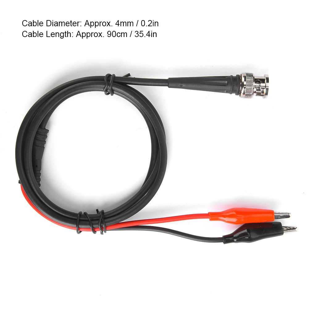 90cm 50Ω BNC Clip Coaxial Cable Function Generator Testing Line