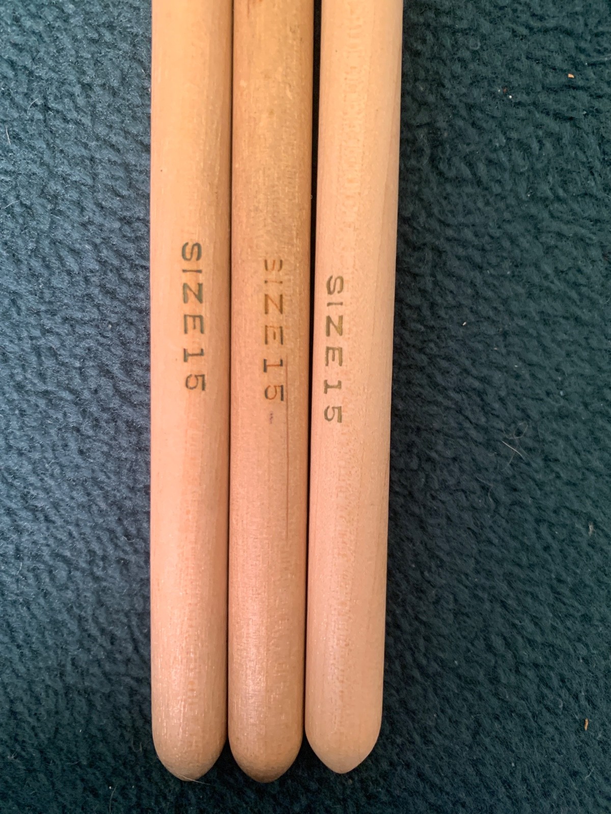 3 10" Afghan Bamboo Crochet Hooks Knitting Needle Hooks size 15