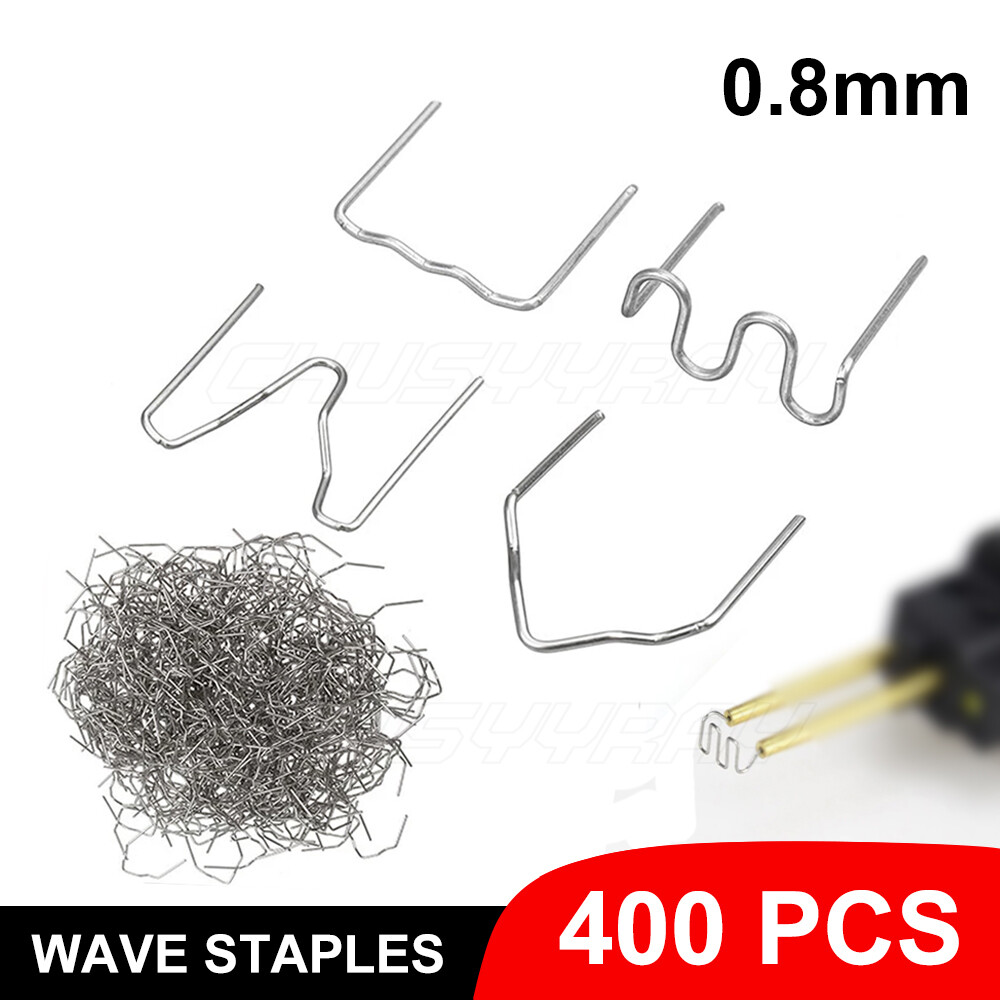 400 Pcs Hot Stapler Staples Repair Kit For Plastic Welder Gun Car Bumper Fender