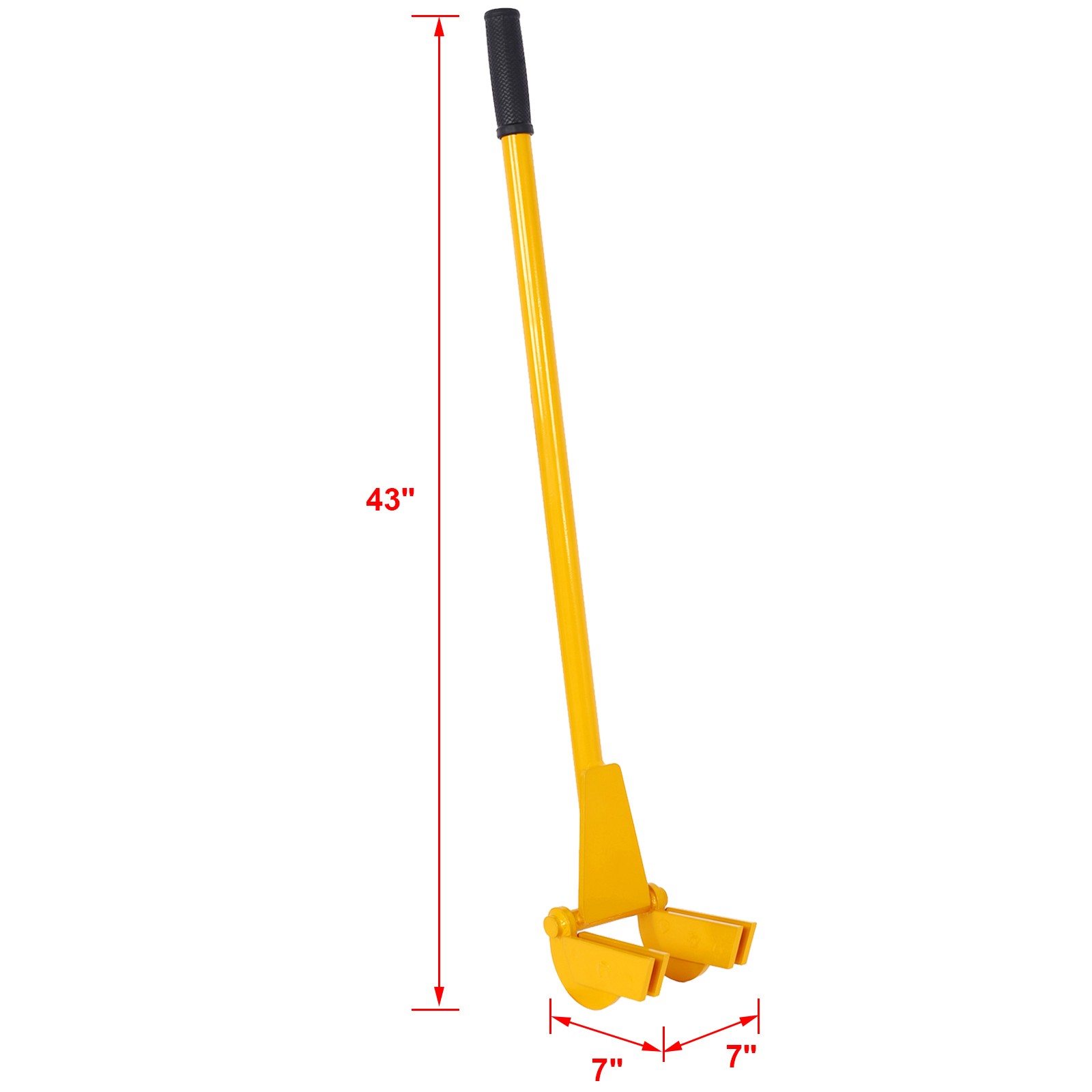 Pallet Buster Tool 43" Long Handle Pry Bar Deck Board Removal Yellow
