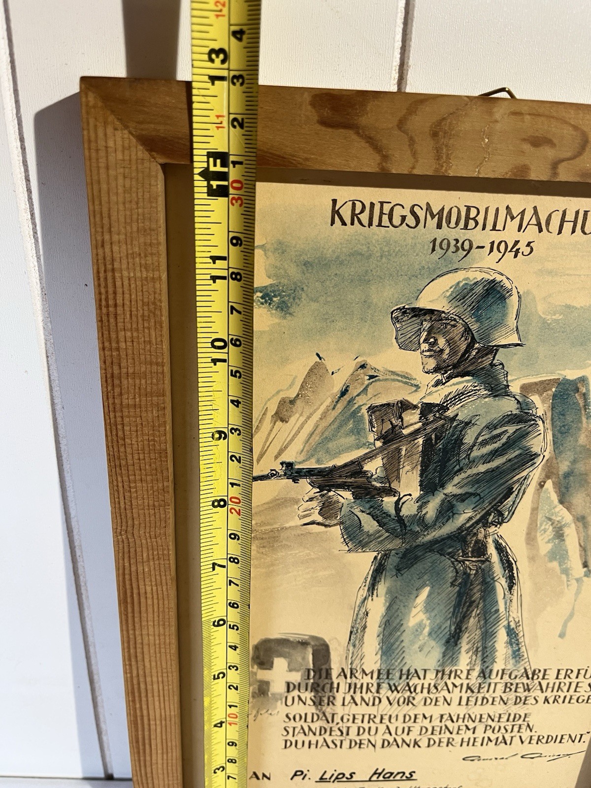 WWII German Soldier Recognition Document “Kriegsmobilmachung 1939–1945” NAMED!