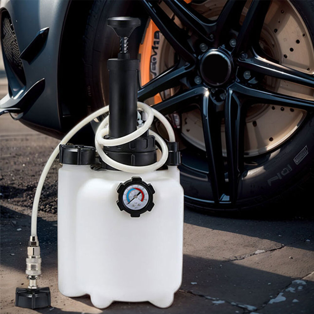 3L Transmission Oil Filling System Fluid Pump Manual Tool With 8pc ATF Adaptors