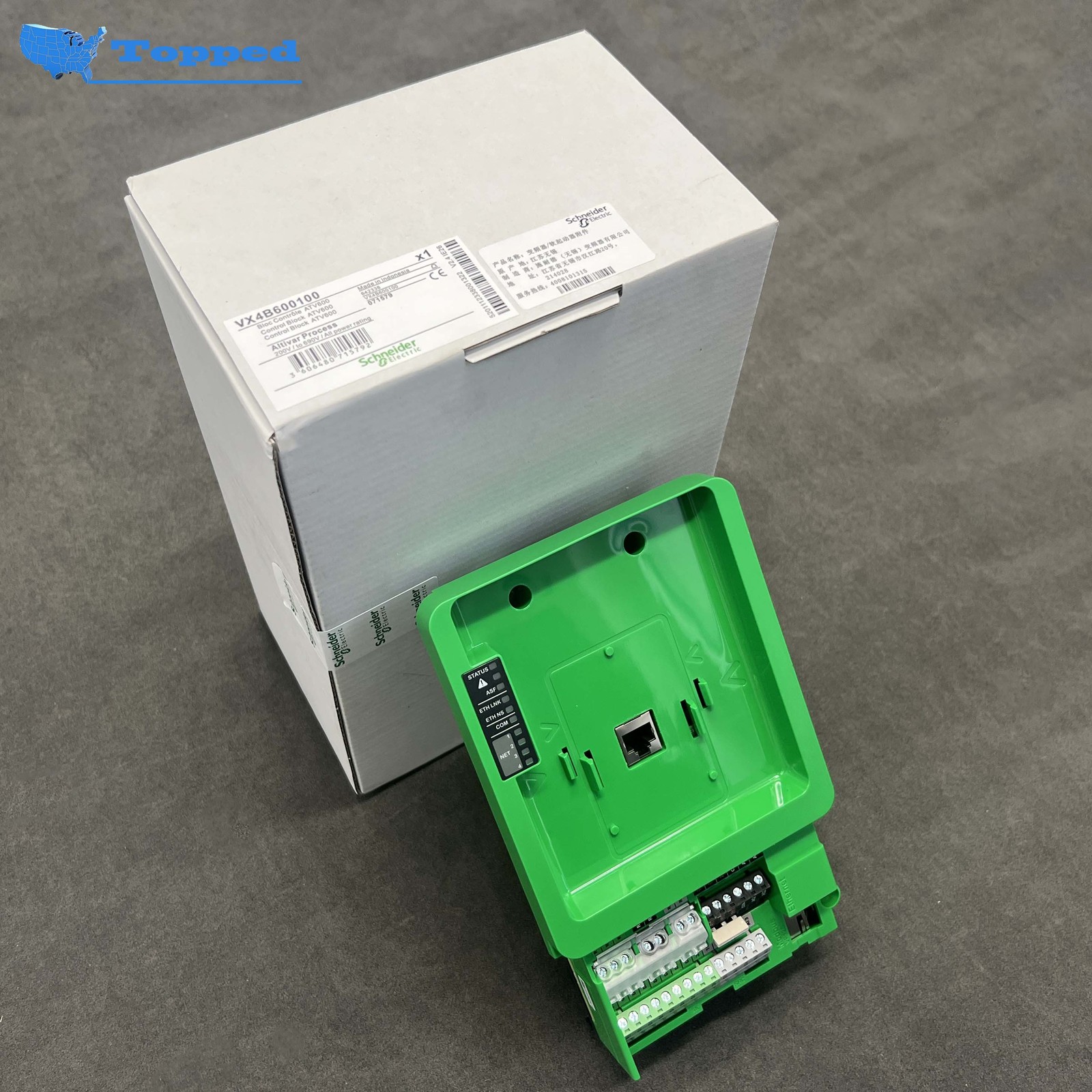 Brand New Schneider Electric VX4B600100 Control Block for ATV600/ATV630