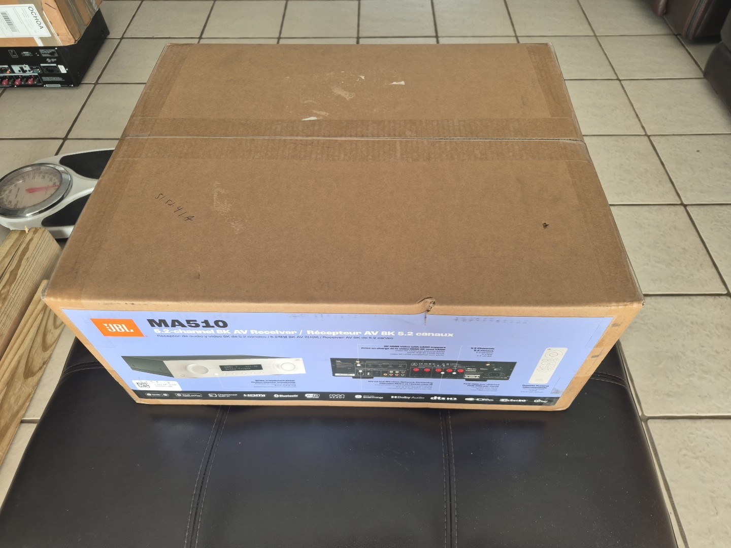 JBL - MA510 BRAND NEW w 1 YEAR WARRANTY WHITE 75W 5.2ch 8K Ultra HD RECEIVER