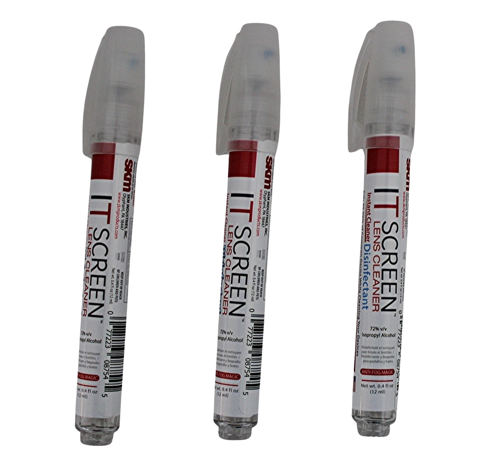 Screen Cleaner Spray Pen 3 Pack 12ml for Phone Tablet Laptop Touchscreens