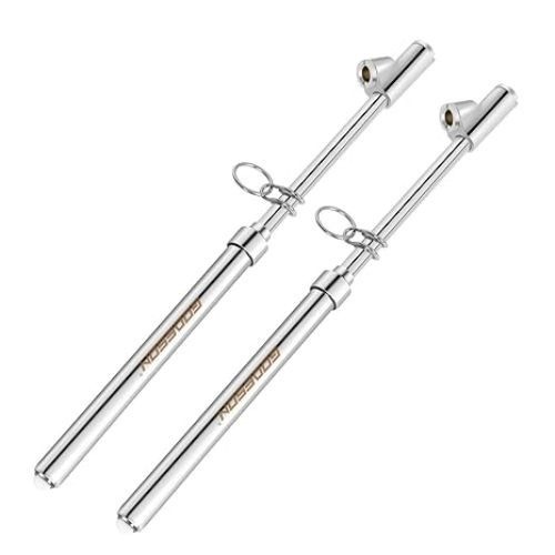 Dual Head Tire Pressure Gauge, Heavy Duty Tire Pressure Gauge 2 Pack Silver