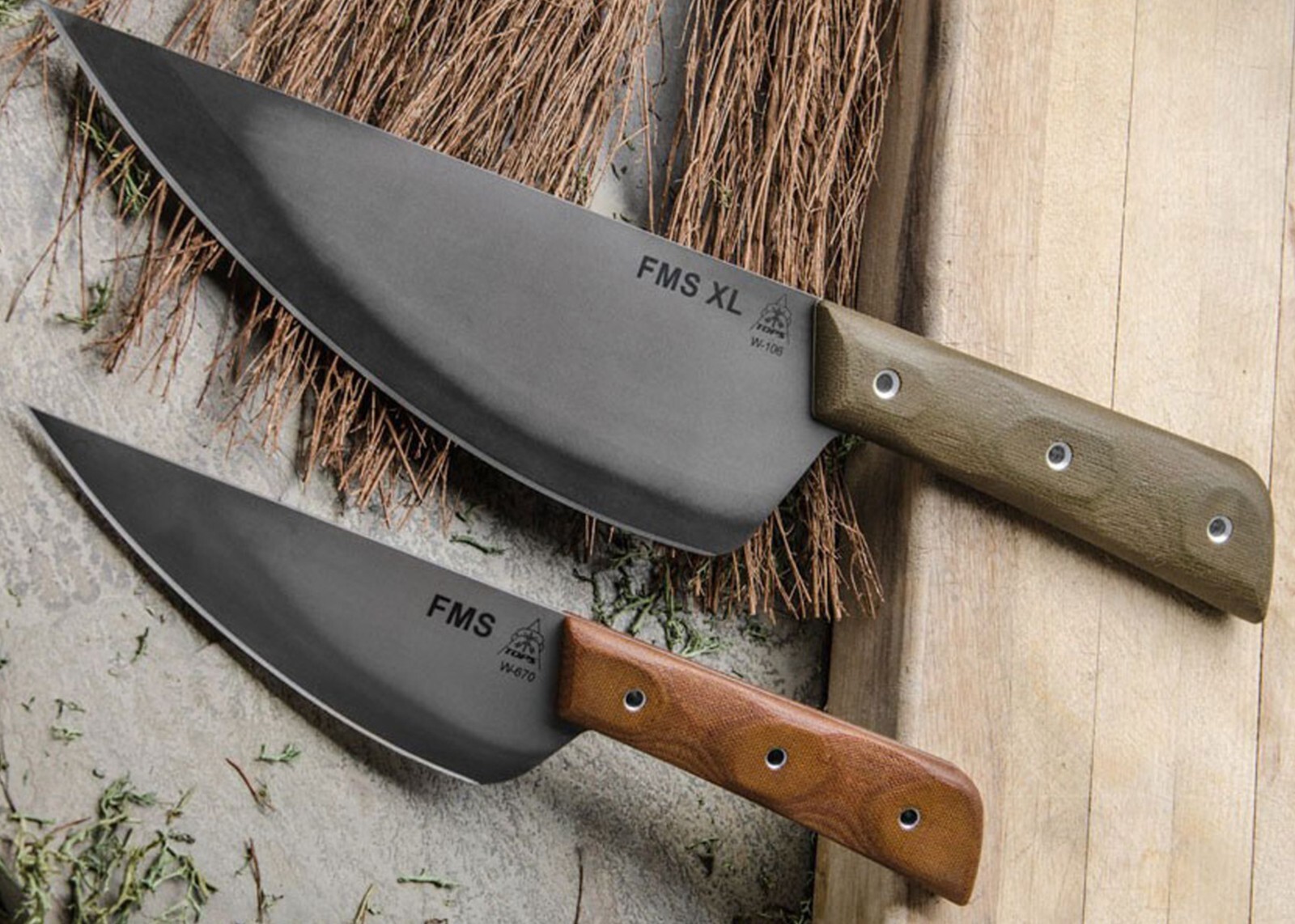 TOPS Frog Market Special Combo Kitchen Knife Set Fixed Blade Steak Chef Knives