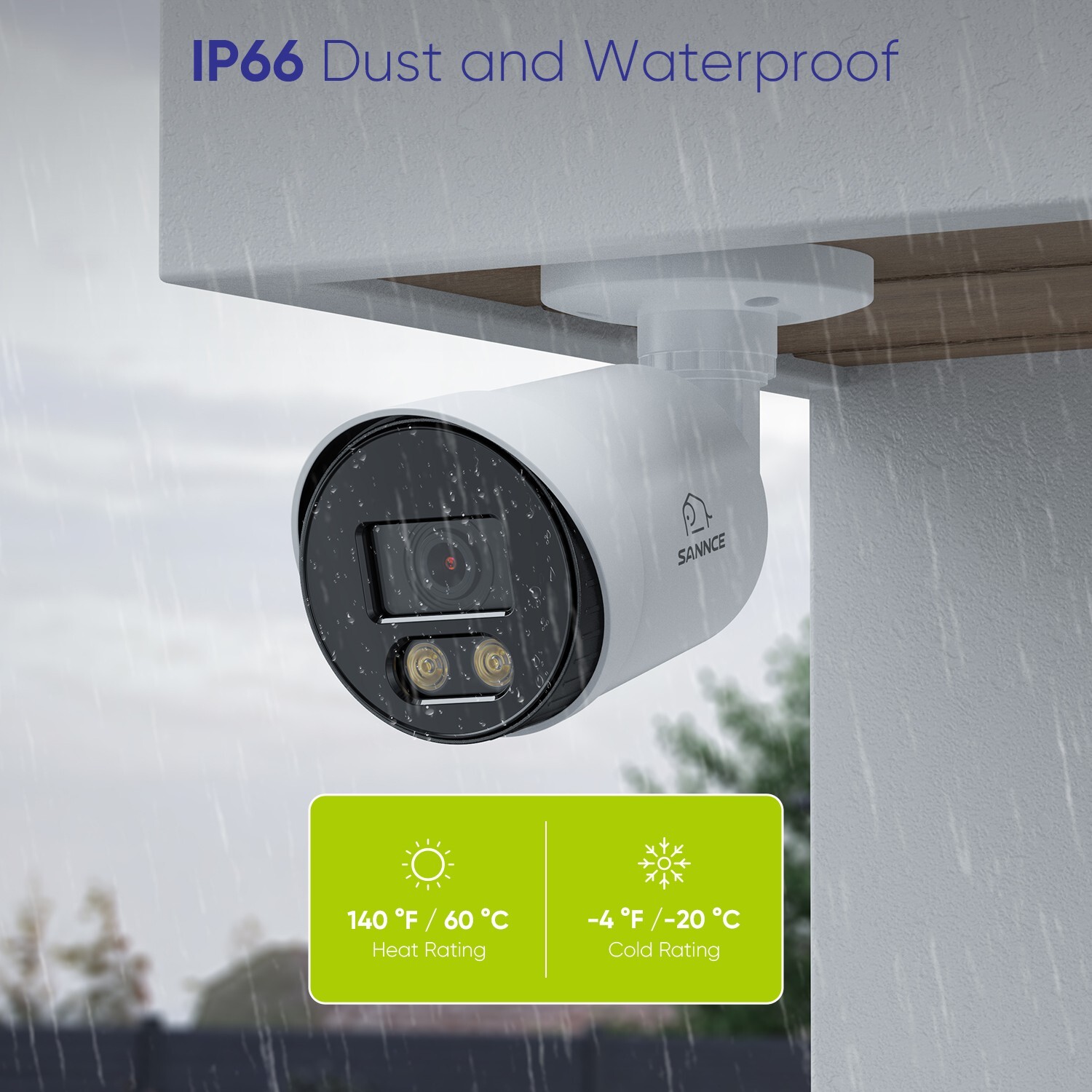 SANNCE 1080P HD Full Color Security Warm Light IP Camera Security CCTV System