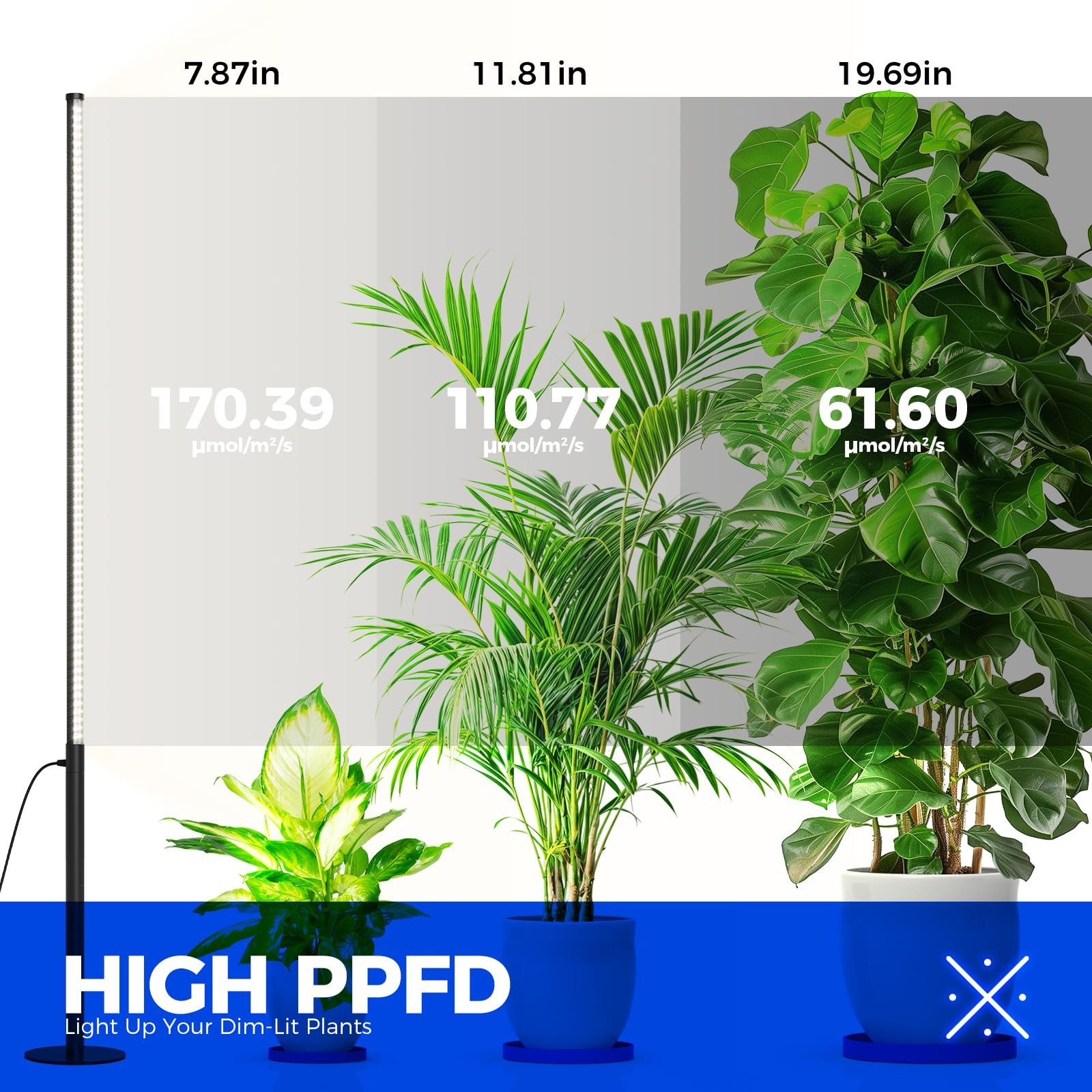 Barrina T10 Pro Standing Grow Light with Timer, 4-5.6 ft Adjustable, 5000K