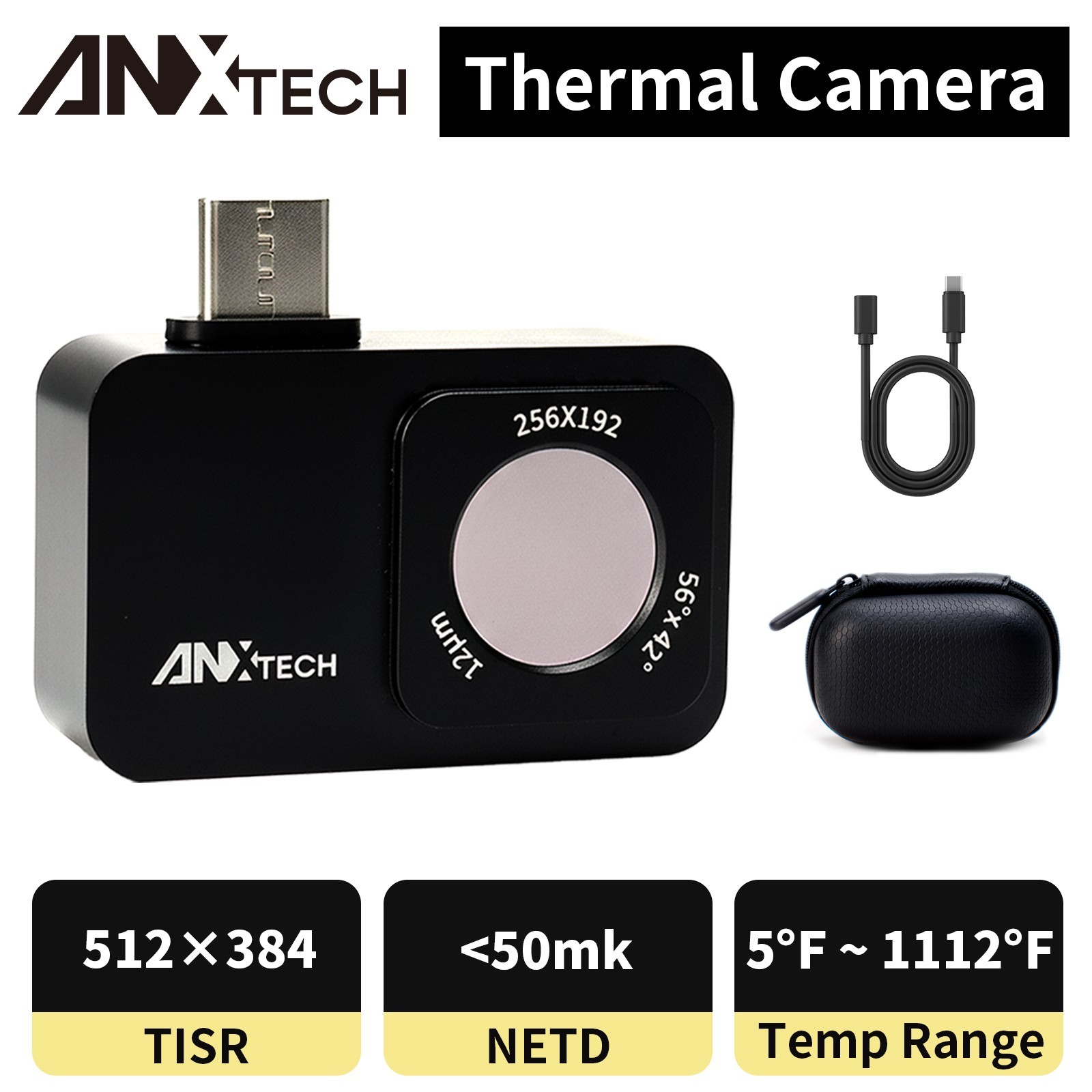 ANXTECH Thermal Camera for Android 512x384 Super IR Resolution Infrared Camera
