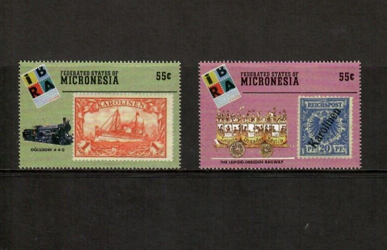 Micronesia 1999 - IBRA Exhibition - Set of 2 Stamps - Scott #340-1 - MNH