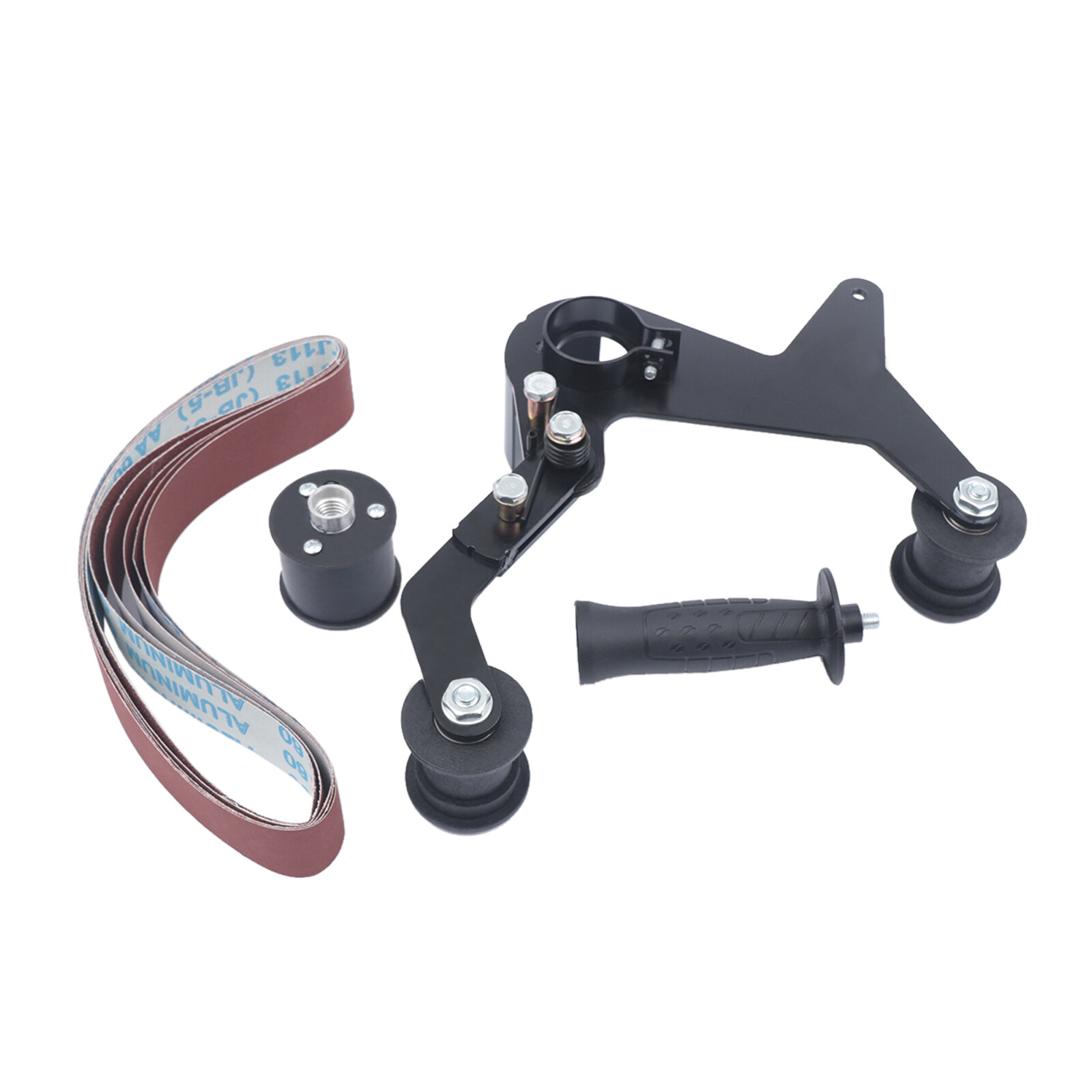 Fit 5/8-11 Angle Grinder Pipe Tube Polishing Tool Belt Sander Attachment Bracket
