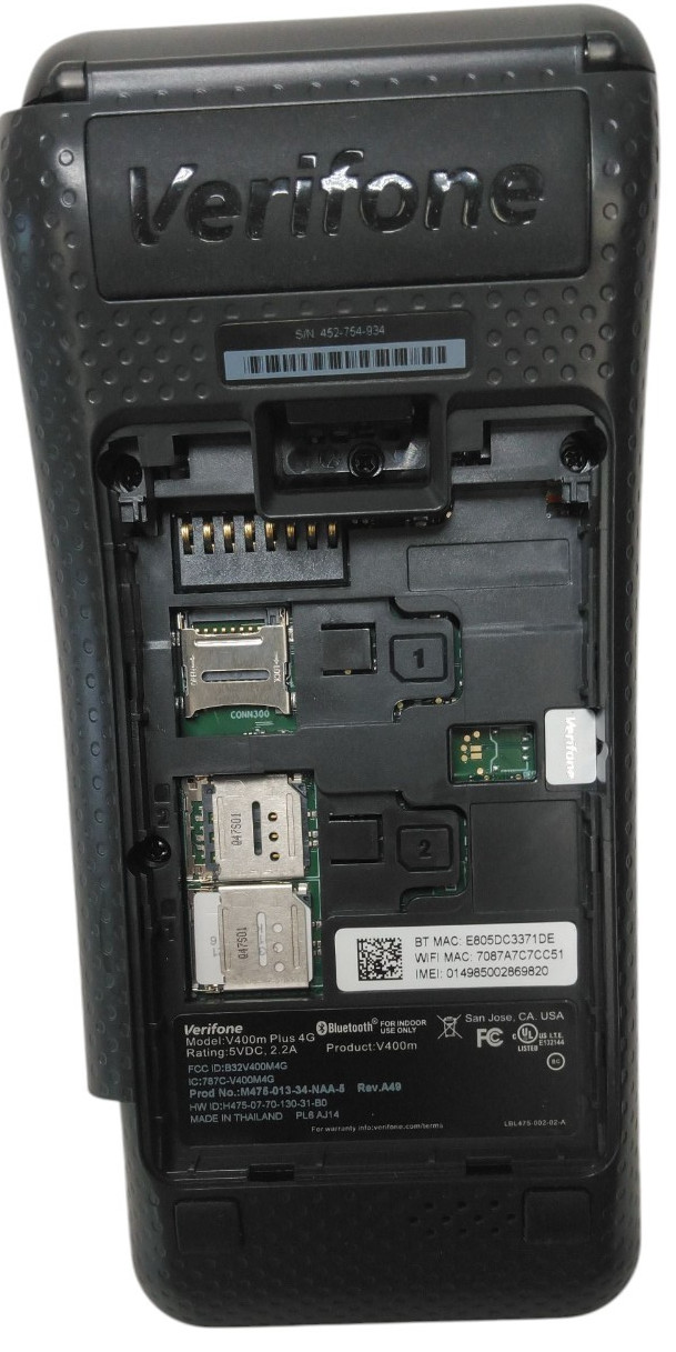 Verifone V400m Wireless Credit Card Reader& P400 Plus Reader - UNTESTED