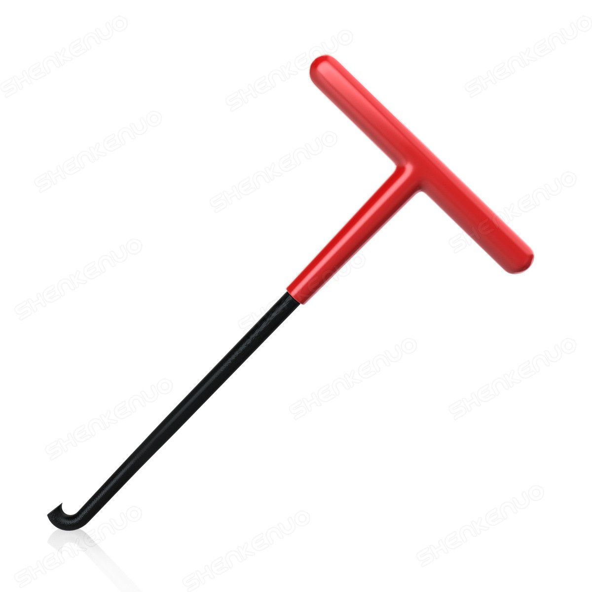 T-Shaped Exhaust Spring Puller with Rubber Grip - Essential Tool for Motorcycles