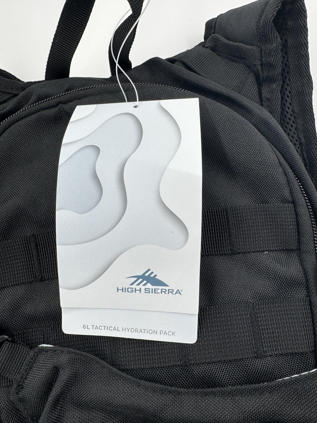 High Sierra Hydration Backpack 2 Liter Water Hiking Camping Backpack Black