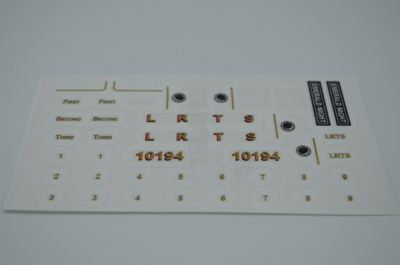 Custom Replacement Stickers for Emerald Night train 10194