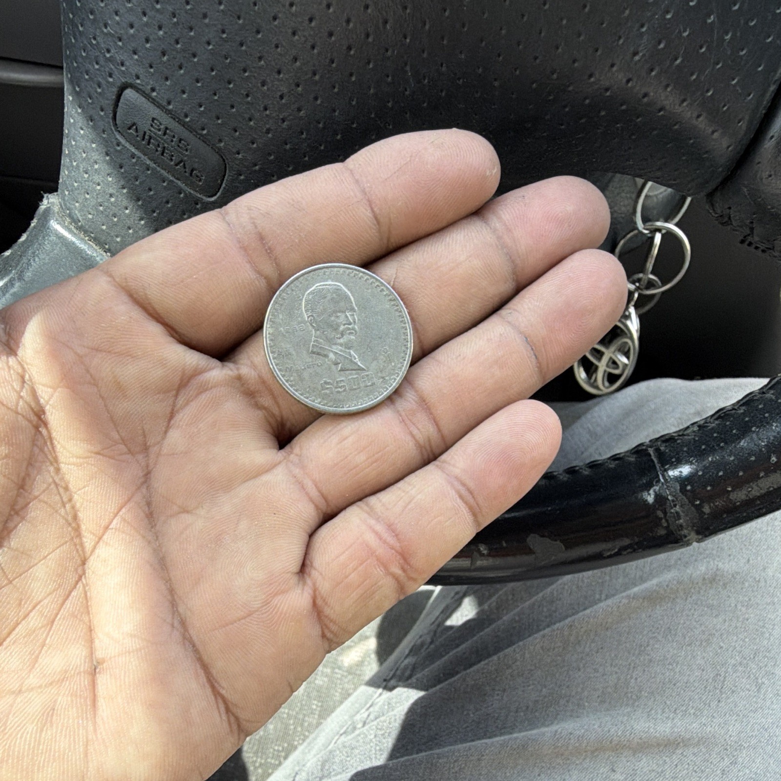 1988 Mexico 500 Pesos Silver Coin 0.720 Fine KM#536 Mo Casa de Moneda