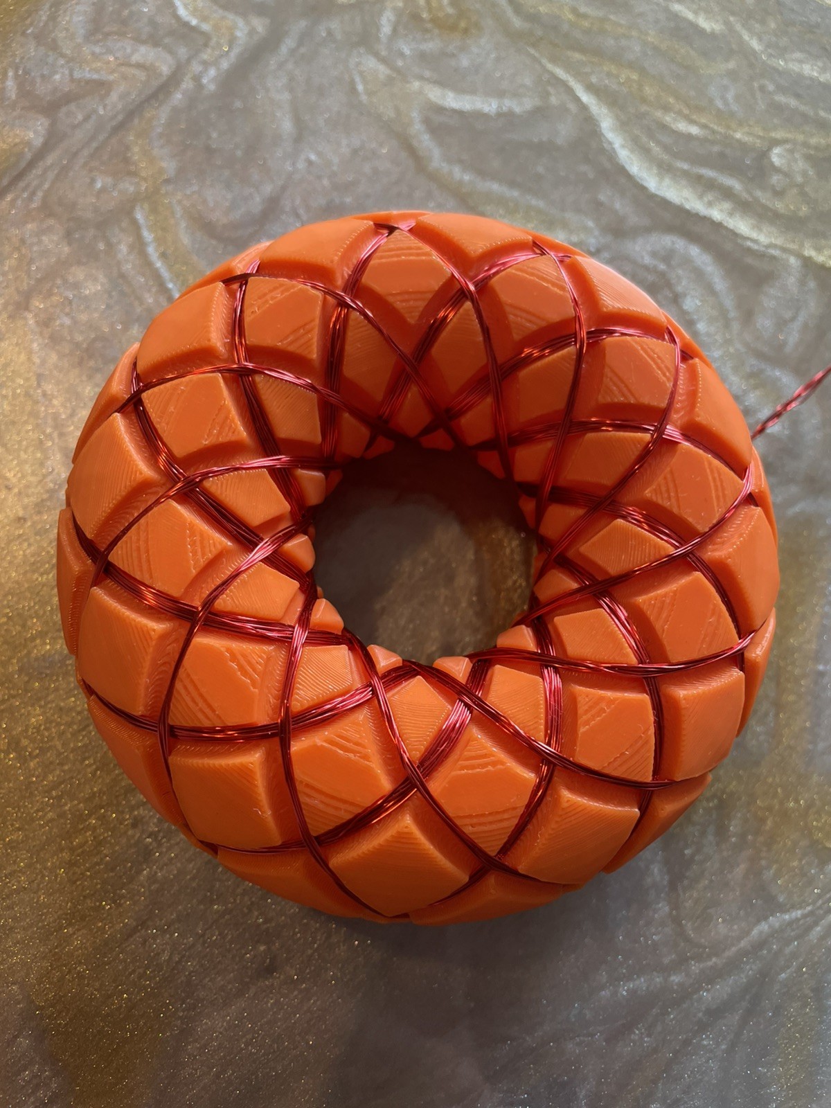 Rodin Coil PEMF Frequency Generator. Red Copper Wire Color.
