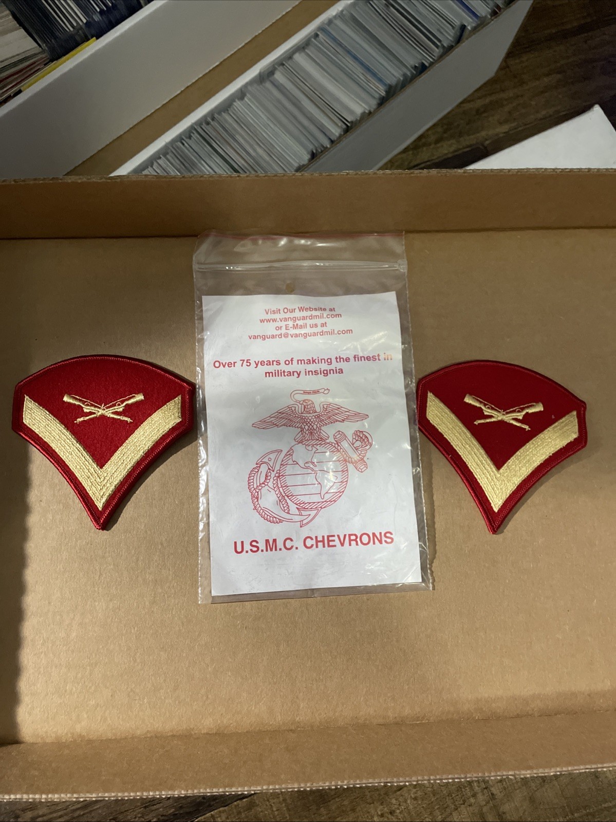 USMC Marine Corps LCpl Lance Corporal Mc Chevrons Rank Patch Set of 2 Male