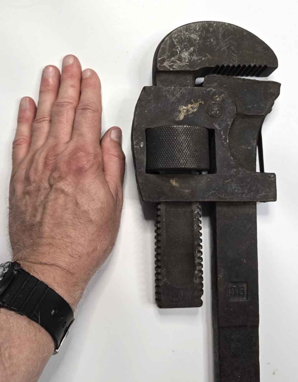 PEXTO Peck Stow & Wilcox Co 36 Inch Pipe Wrench Steam Boiler Railroad