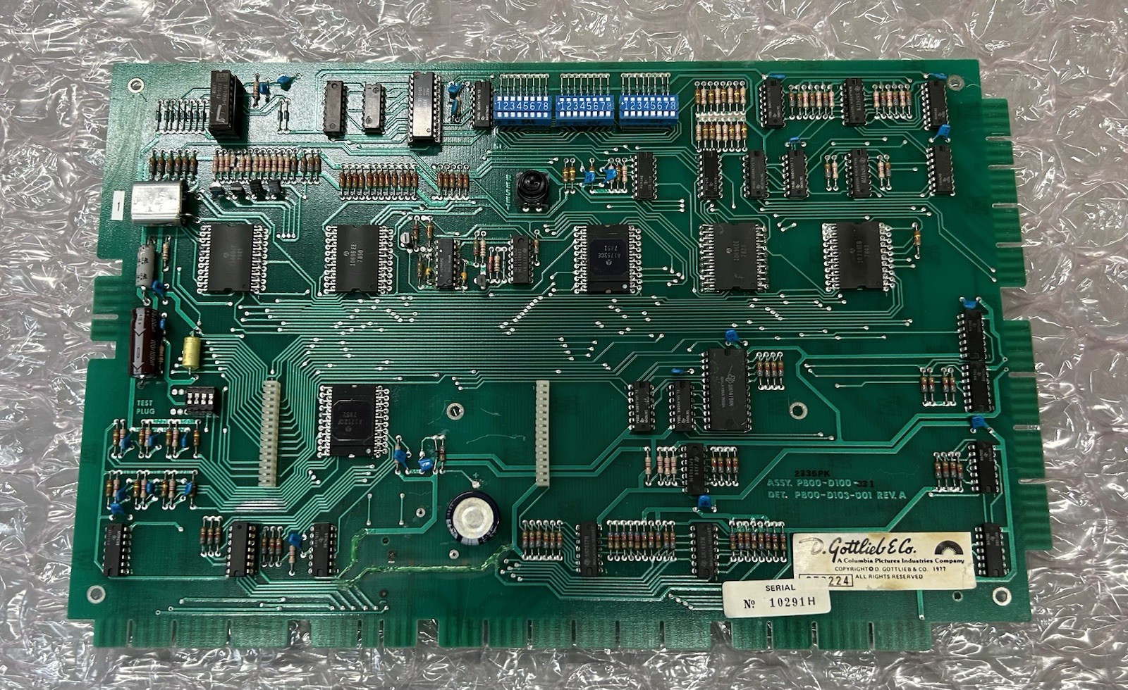 Gottlieb System 1 ONE CPU MPU - Rebuilt, tested & working 100%