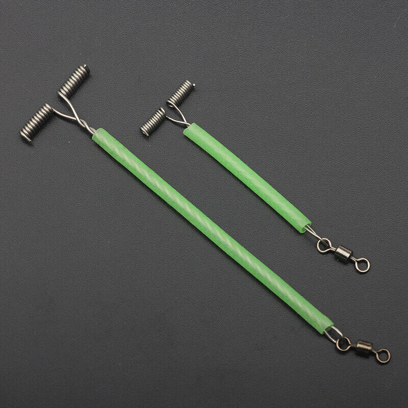 3 Way T-Shape Fishing Swivel Cross line Steel Wire Leader Arm Fluorescent Rig