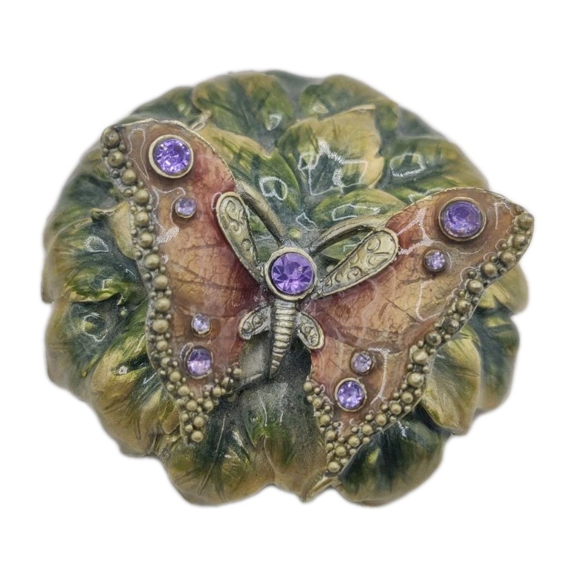 Fluttering Butterfly Trinket Box Lid Replacement