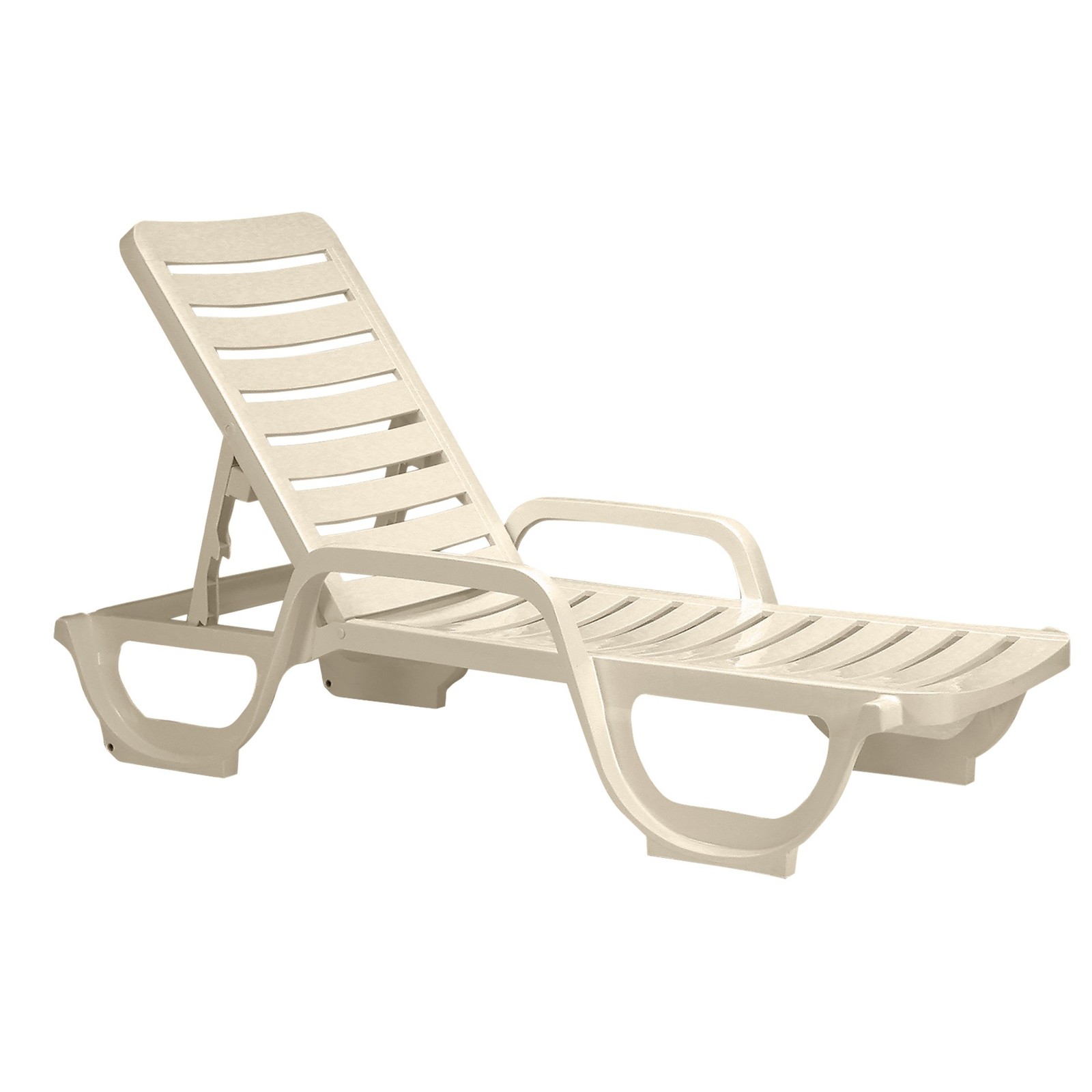 Grosfillex 44031066 Sandstone Bahia Deck Chaise 6 Pack